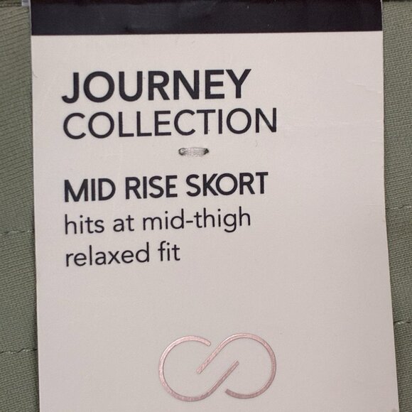 Calia Journey Skort NEW Women’s XS Sage Green Pull On Drawcord Pockets Athletic - Picture 4 of 8